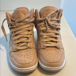 Nike Beige High-Top Sneakers